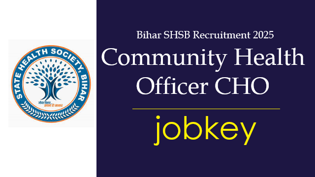 Bihar CHO Community Health Officer Online Form 2025