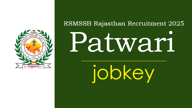 Rajasthan RSSB Patwari Online Form 2025